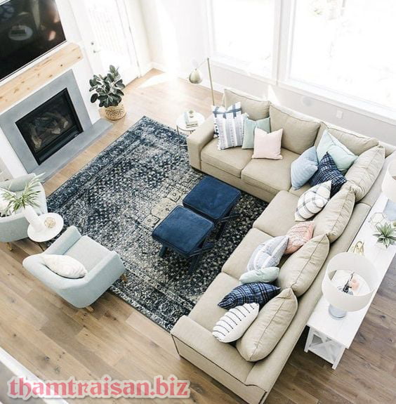 7mẫu thảm trải sàn phòng khách đẹp nhất